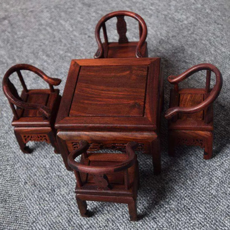 Red Rosewood Antique Creative Table And Chair Furniture Ornaments - EX-STOCK CANADA