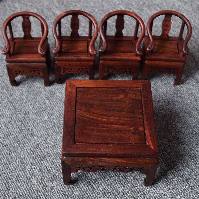 Red Rosewood Antique Creative Table And Chair Furniture Ornaments - EX-STOCK CANADA