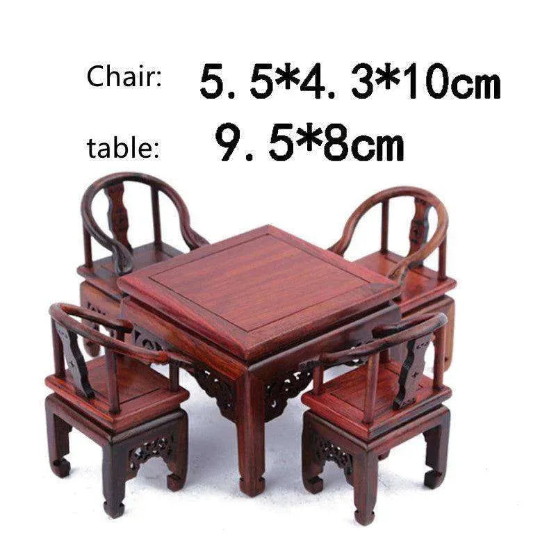 Red Rosewood Antique Creative Table And Chair Furniture Ornaments - EX-STOCK CANADA