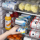 Refrigerator Beverage Storage Box Double-layer Self-rolling Kitchen Storage Rack - EX-STOCK CANADA