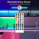 Remote Color Changing Led Strip Lights 5050 RGB Bluetooth Room Light - EX-STOCK CANADA