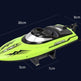 Remote Control Water Summer Toys 24g Competitive Boat Light Speed 25km High Speed Speedboat - EX-STOCK CANADA