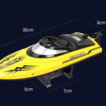 Remote Control Water Summer Toys 24g Competitive Boat Light Speed 25km High Speed Speedboat - EX-STOCK CANADA