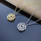 Retro Magnetic Folding Heart Shaped Four Leaf Clover Pendant Women Necklace - EX-STOCK CANADA