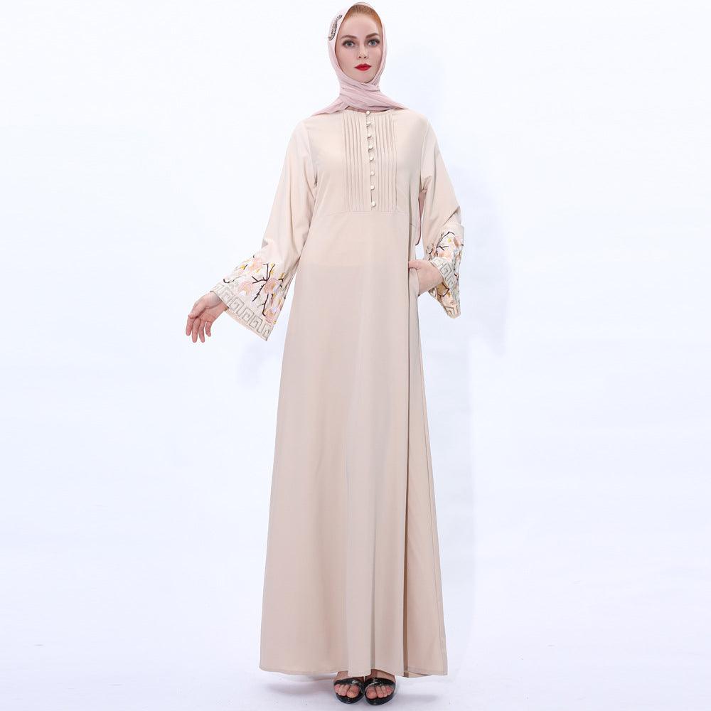 Retro slim Arab women's dress summer - EX-STOCK CANADA