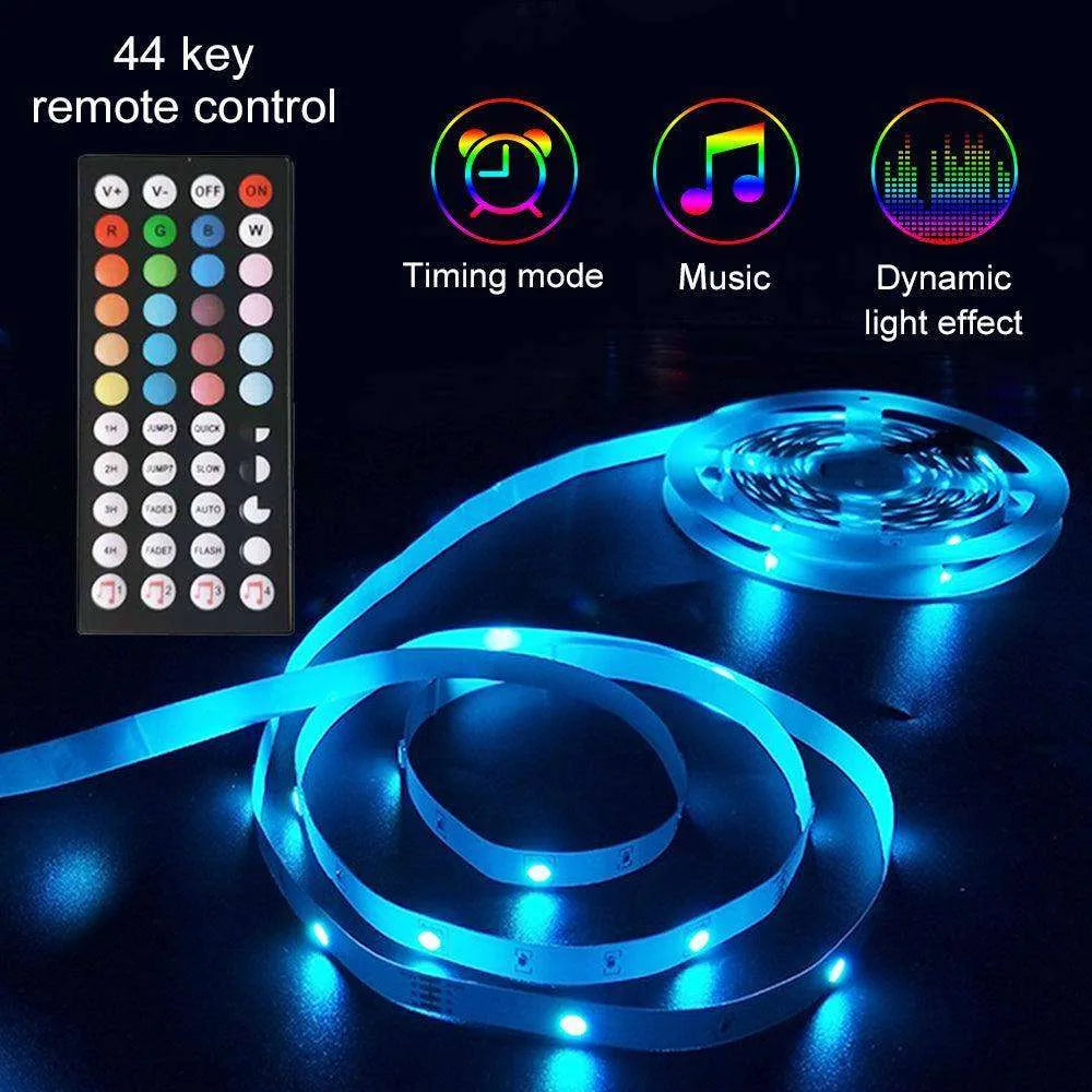 RGB 5050 LED Light Strip Color changing LED Strip Light with Remote Controller 20 meters Long 44keys Controller - EX-STOCK CANADA