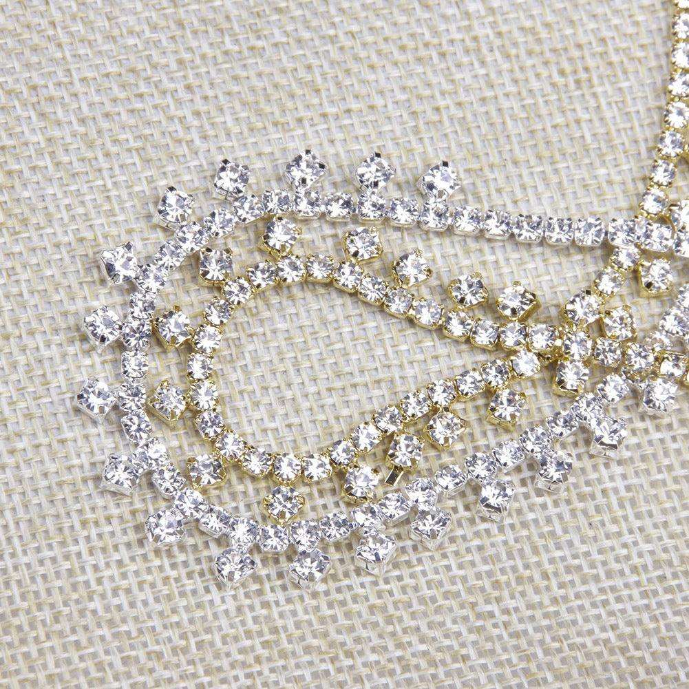 Rhinestone Claw Simple Fashion Item Choker Temperament Clavicle Chain Necklace for Women Bridal Wedding Necklace - EX-STOCK CANADA