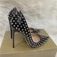 Rivet High Heels Pointed Stiletto Low-cut Shoes - EX-STOCK CANADA