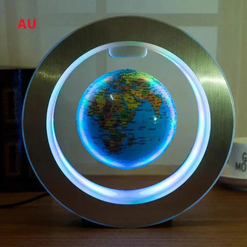 Round LED light World Map Floating Globe Magnetic Levitation Light Anti Gravity Magic Home Decor Decorative Night LED Light - EX-STOCK CANADA