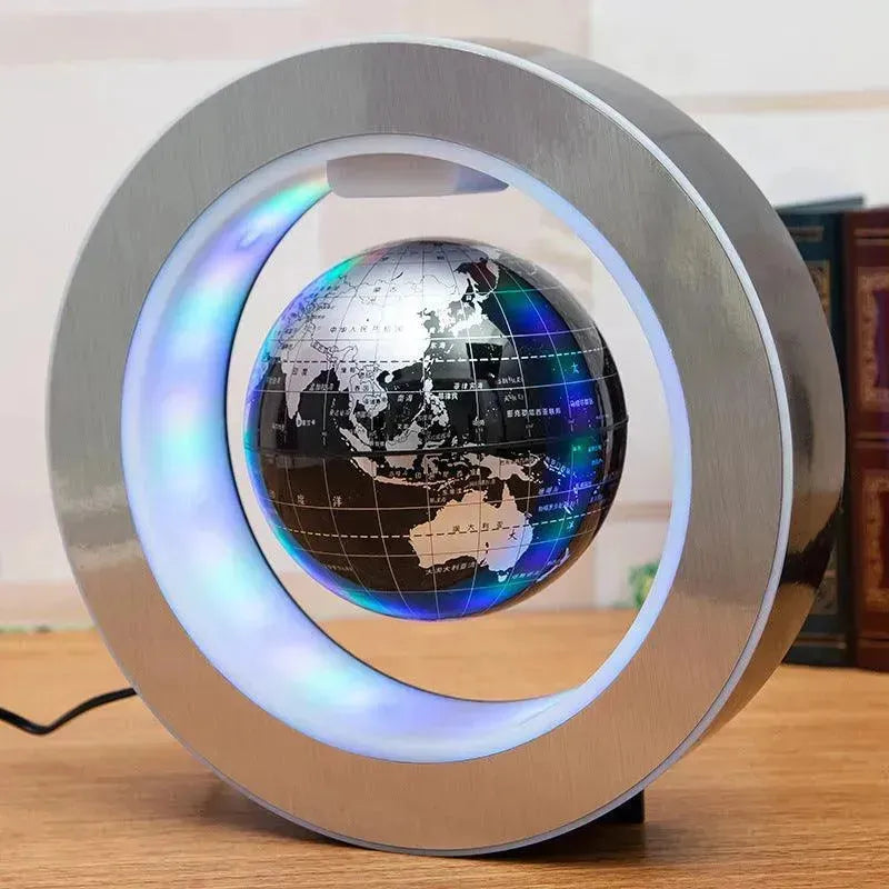 Round LED light World Map Floating Globe Magnetic Levitation Light Anti Gravity Magic Home Decor Decorative Night LED Light - EX-STOCK CANADA