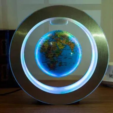 Round LED light World Map Floating Globe Magnetic Levitation Light Anti Gravity Magic Home Decor Decorative Night LED Light - EX-STOCK CANADA