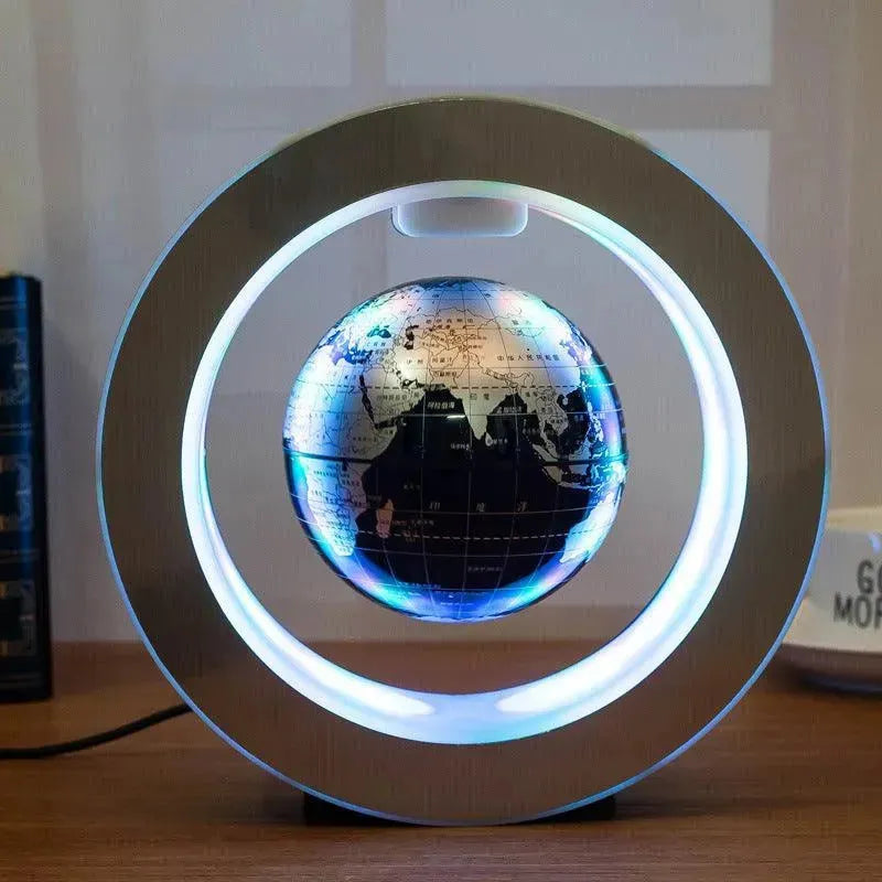 Round LED light World Map Floating Globe Magnetic Levitation Light Anti Gravity Magic Home Decor Decorative Night LED Light - EX-STOCK CANADA