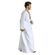 Round Neck Stitching Long-Sleeved Arab Hui Robe Male - EX-STOCK CANADA