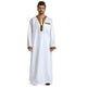 Round Neck Stitching Long-Sleeved Arab Hui Robe Male - EX-STOCK CANADA