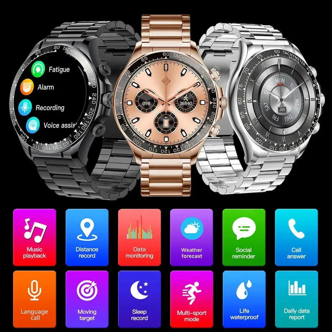 Round Screen Smart Watch EX108 Bluetooth Calling - EX-STOCK CANADA