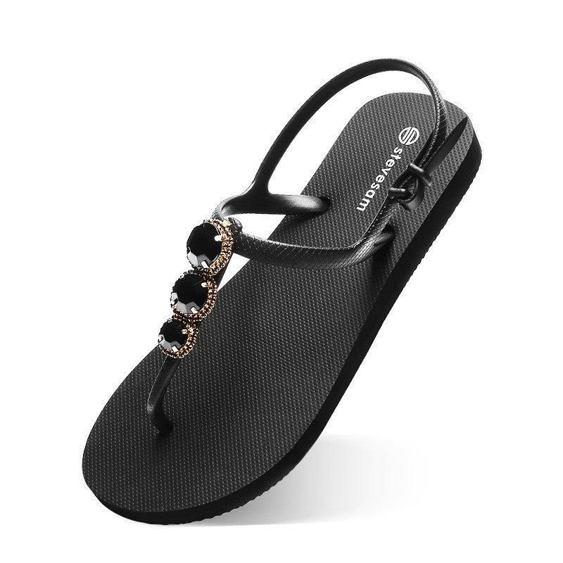 Sandal Slippers Wear Flat Bottom Herringbone Slippers For Women - EX-STOCK CANADA