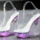 Sandals Feminine Transparent Crystal Platform High Heels Wedge Shoes - EX-STOCK CANADA