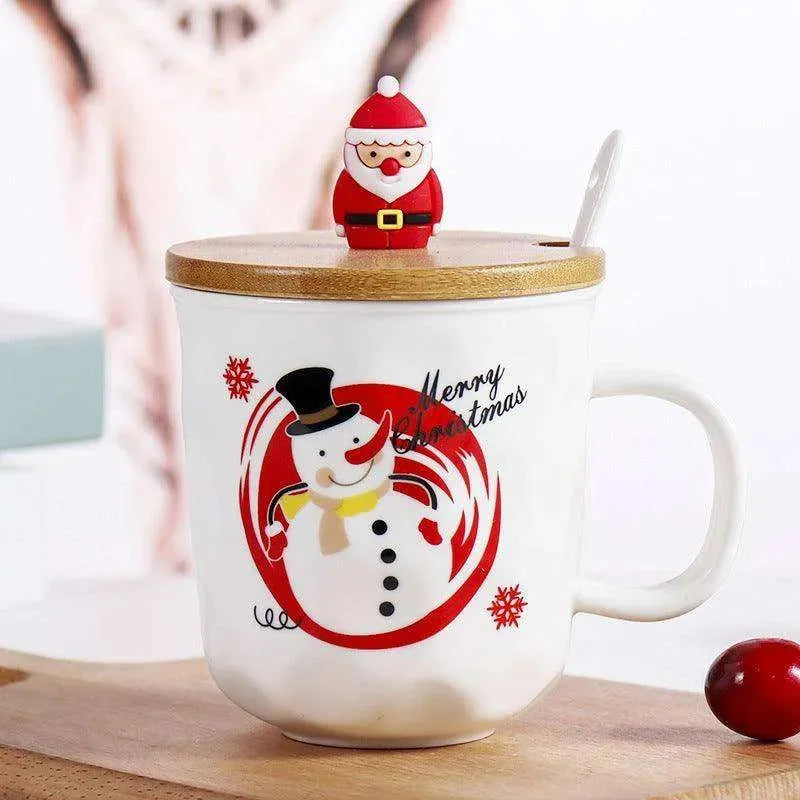 Santa Claus Christmas Tree Ceramic Cup Cartoon Mug - EX-STOCK CANADA