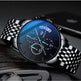 SAPPHIRE Crystal Glass Stainless Steel Fashion Men's Watches - EX-STOCK CANADA