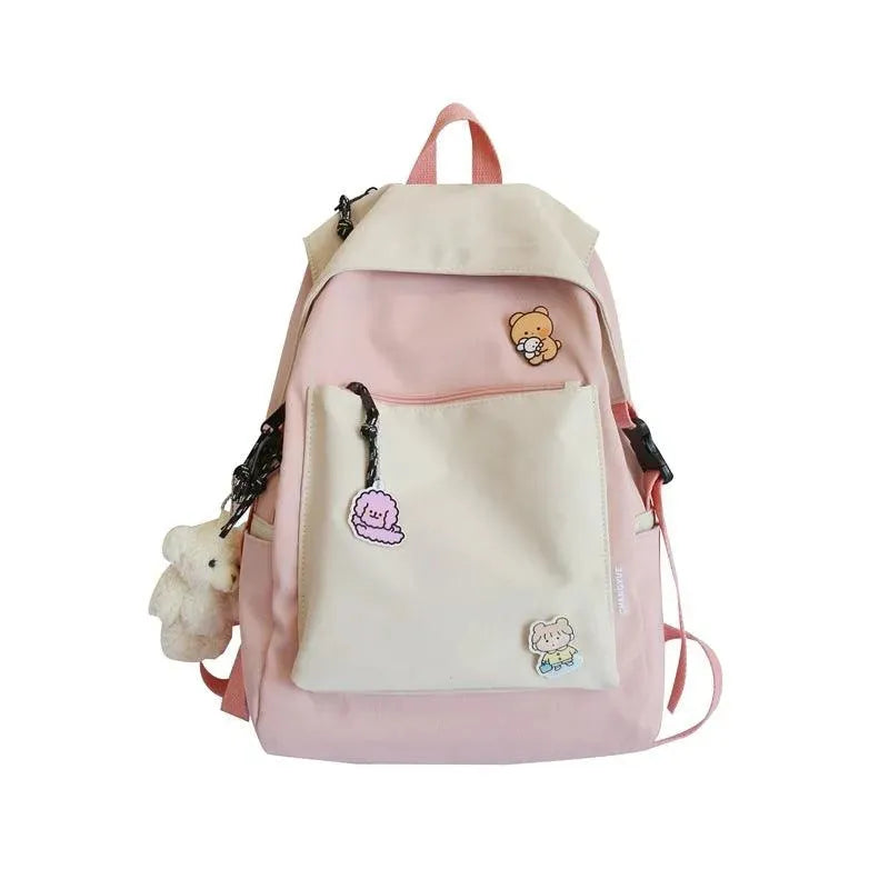 Schoolbag Female New Korean Version Of The Trend Of College Style Ins Girl Backpack Japanese Junior High School Student Backpack - EX-STOCK CANADA