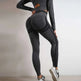 Seamless Yoga Pants Sports Gym Fitness Leggings Or Long Sleeve Tops Outfit - EX-STOCK CANADA