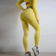 Seamless Yoga Pants Sports Gym Fitness Leggings Or Long Sleeve Tops Outfit - EX-STOCK CANADA