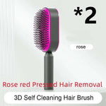 Self Cleaning Hair Brush For Women key Massage Scalp - EX-STOCK CANADA