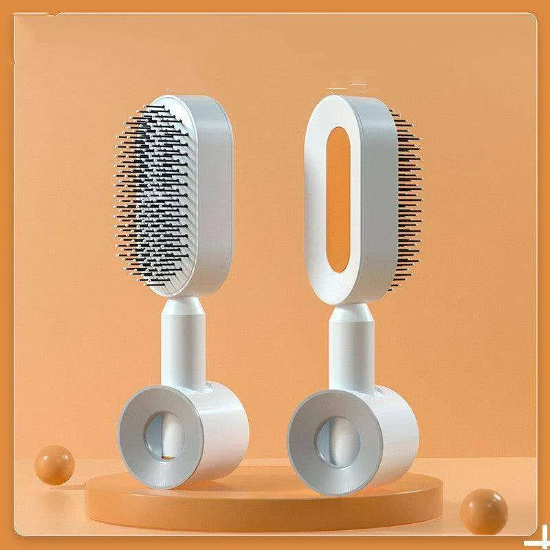 Self Cleaning Hair Brush For Women key Massage Scalp - EX-STOCK CANADA