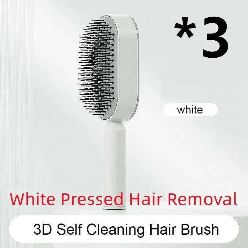 Self Cleaning Hair Brush For Women key Massage Scalp - EX-STOCK CANADA