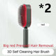 Self Cleaning Hair Brush For Women key Massage Scalp - EX-STOCK CANADA