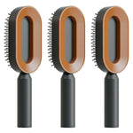 Self Cleaning Hair Brush For Women key Massage Scalp - EX-STOCK CANADA