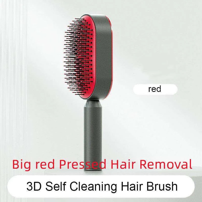 Self Cleaning Hair Brush For Women key Massage Scalp - EX-STOCK CANADA