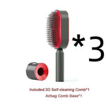 Self Cleaning Hair Brush For Women key Massage Scalp - EX-STOCK CANADA