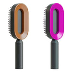 Self Cleaning Hair Brush For Women key Massage Scalp - EX-STOCK CANADA