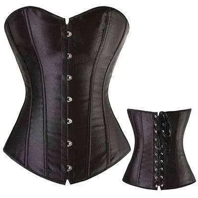 Sexy Bustier Lace up Boned Top Corset Waist Shaper - EX-STOCK CANADA