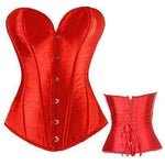 Sexy Bustier Lace up Boned Top Corset Waist Shaper - EX-STOCK CANADA