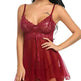 Sexy Lingerie Sexy Lingerie Front Slit Nightdress - EX-STOCK CANADA