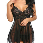 Sexy Lingerie Sexy Lingerie Front Slit Nightdress - EX-STOCK CANADA