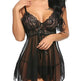 Sexy Lingerie Sexy Lingerie Front Slit Nightdress - EX-STOCK CANADA