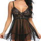 Sexy Lingerie Sexy Lingerie Front Slit Nightdress - EX-STOCK CANADA