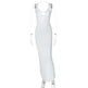 Sexy V-neck Backless Slit Slim Fit Summer Dress - EX-STOCK CANADA