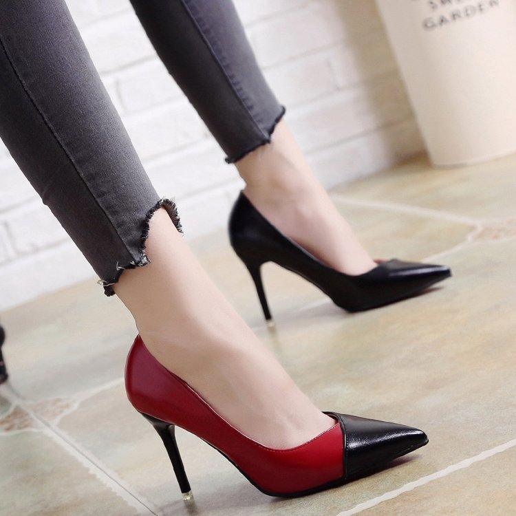 Shallow Mouth Pointed High Heels Sexy Temperament Stiletto Single Shoes - EX-STOCK CANADA