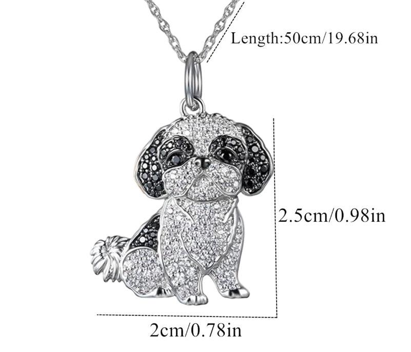 Shih Tzu Pendant Zinc Alloy Die Casting Puppy Necklace - EX-STOCK CANADA