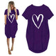 Short Sleeve Dress Valentine's Day Heart Print - EX-STOCK CANADA