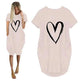 Short Sleeve Dress Valentine's Day Heart Print - EX-STOCK CANADA