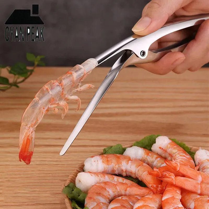 Shrimp Peeler Kitchen Appliances Portable Stainless Steel Shrimp Deveiner Lobster Practical Kitchen Supplies Fishing Knife Tools - EX-STOCK CANADA