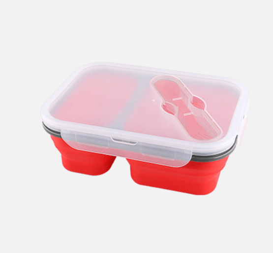 Silicone folding lunch box - EX-STOCK CANADA