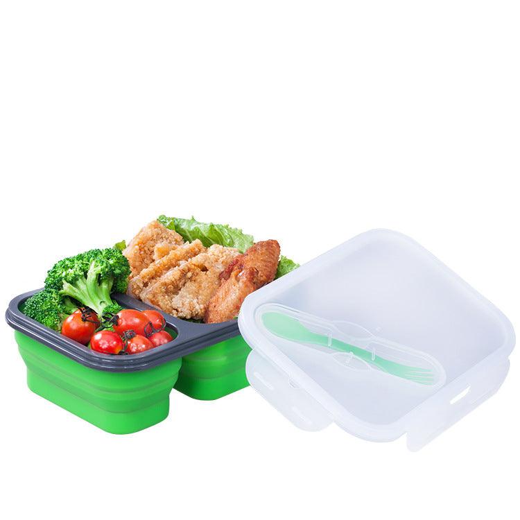 Silicone folding lunch box - EX-STOCK CANADA