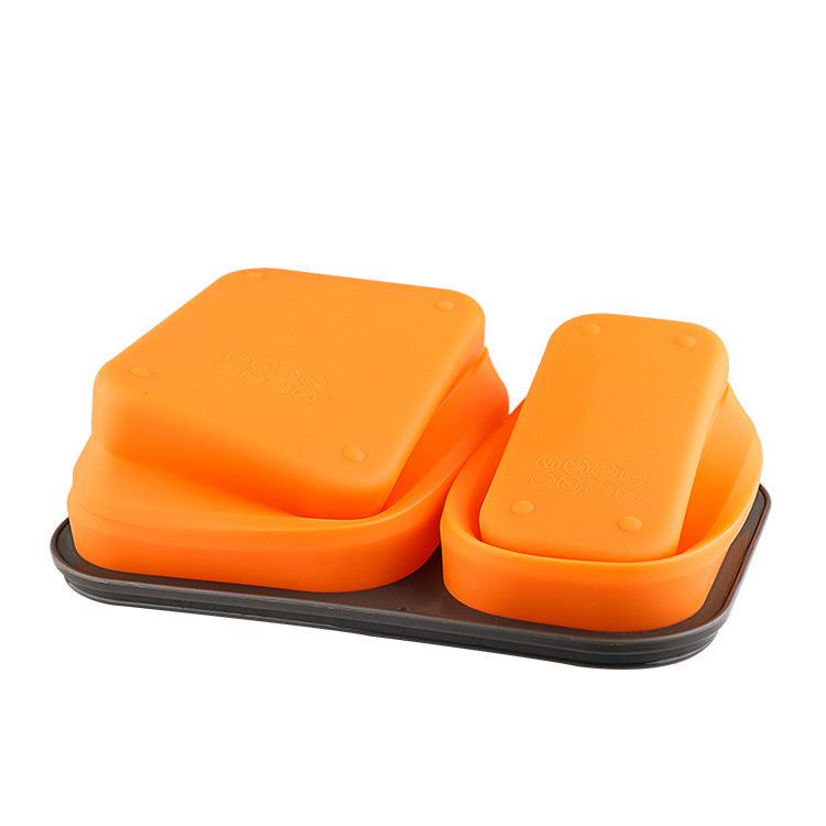 Silicone folding lunch box - EX-STOCK CANADA