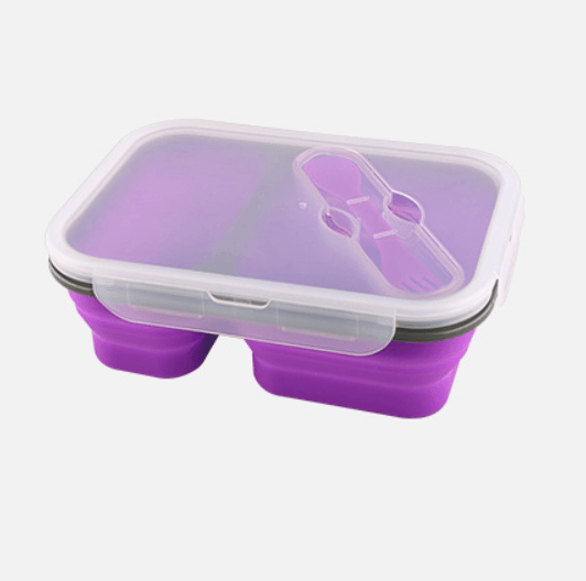 Silicone folding lunch box - EX-STOCK CANADA